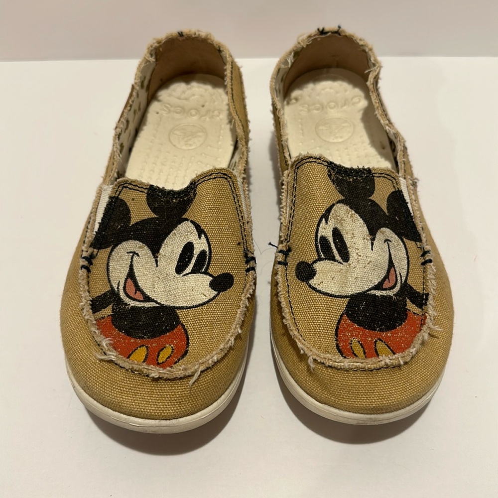 Disney Mickey Mouse Crocs Canvas Loafers
